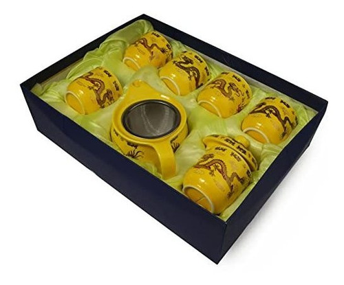 Juego De Té Teapot Teacup Chinese Gongfu De Porcelana Con Fo