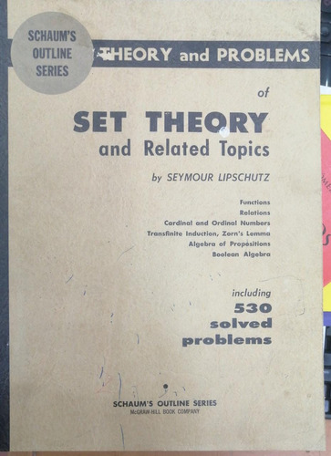 Libro Set Theory And Related Topics