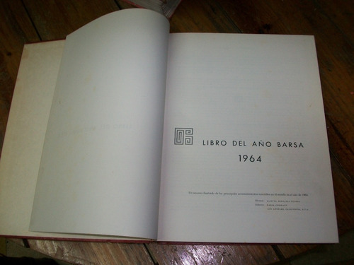 Libro Del Año Barsa 1964 - Barsa Company