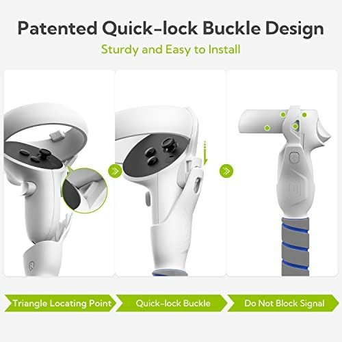Accesorio Zyber Handle Para El Mando Oculus Quest 2, Vr Gol