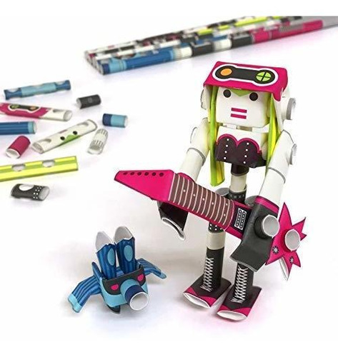 Piperoid Linda Y Doby Paper Craft Robot Kit De Japón - Punk 