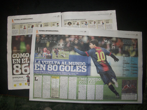 Messi - Records - Goles - Hat Trick - Etc. Coleccion - X Dos (Usado)