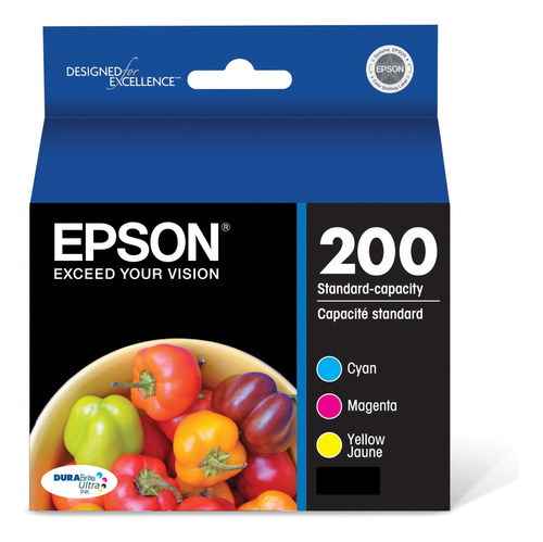 Original Epson Ink Cartucho Impresora Tinta 200 Color 3-pack