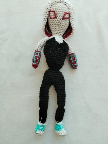 Figura Tejida A Crochet Amigurumi Spidergwen Gwen Stacy