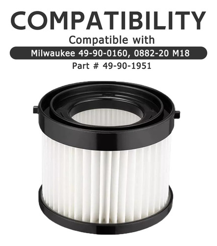 Filtros De Vacío U33pack 49-90-1951 Para M18 Compact Va-fs