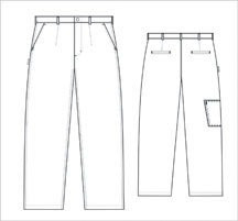 Imagen 3 de 7 de Pantalón Trabajo Pampero Clásico Colores Varios 38al60
