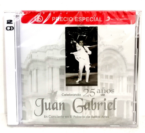 Juan Gabriel=25 Años En Bellas Artes=2 Cds Original 