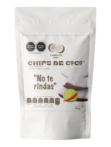 Chips Coco Deshidratado Chile Y Limón (5 Pzs)