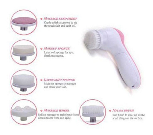 Imagem 4 de 5 de Escovinha De Limpeza Facial Eletrica Esfoliacao Massagem De
