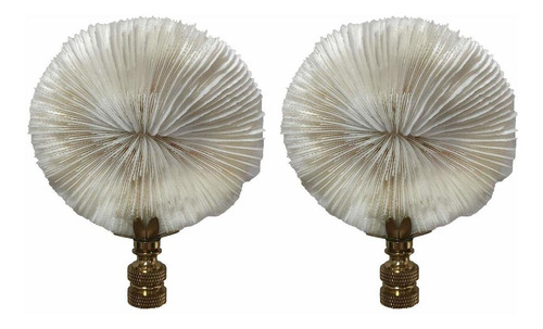Royal Designs Lampara Coral Natural Color Blanco