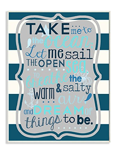 Stupell Home D??cor Boy&#39;s Take Me To The Ocean - Pl...