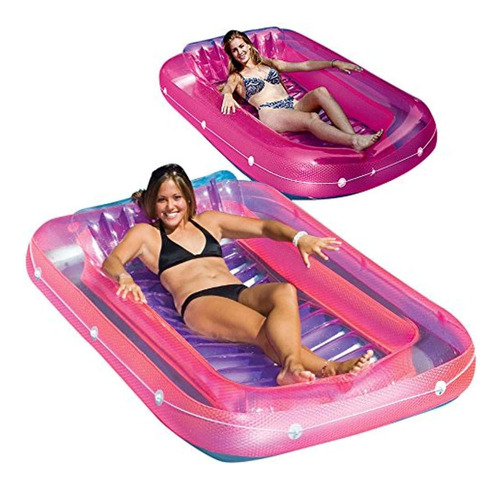 Flotador Para Piscina Swimline Sun Tan Tub, Paquete De 2