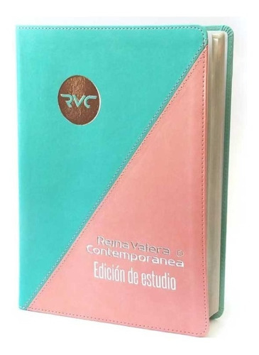 Biblia De Estudio Reina Valera Contemporánea, Rosa-verde