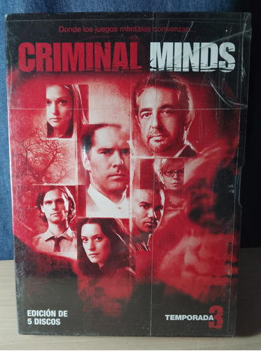 Criminal Minds Temporada Tres En Dvd Original