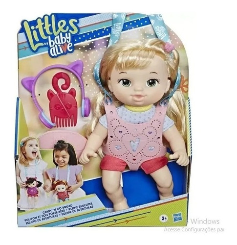 Imagem 1 de 4 de Baby Alive Littles Equipe De Aventuras Loira E6646 Hasbro