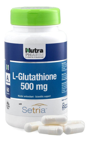 L-glutathione 500mg X60 Cap / Combate El Estrés / Nutrapharm