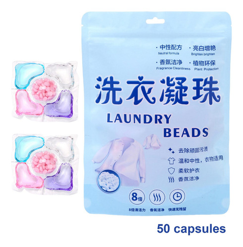 Perlas De Lavandería 5 En 1 Para Limpiar Y Quitar Manchas
