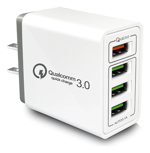 Cargador Usb De 40 W Qc3 0 Cargador De Pared Usb 5v 3 1a Car