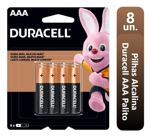 Duracell 96 Pilhas Palito Aaa Pack C/16 Kit  Econopack