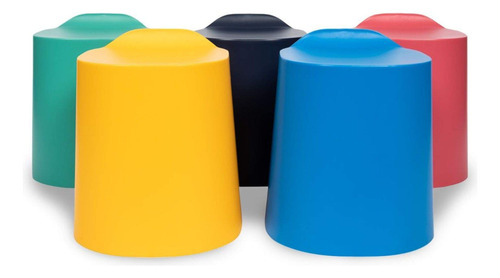 Taburetes Apilables De Plástico Para Exteriores Paquete De 5 Color Del Asiento Color De La Estructura