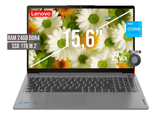 Portatil Lenovo Intel Core I3 1215u Ssd 1tb + Ram 24gb