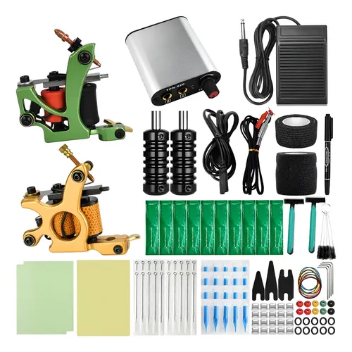 Kit Completo De Máquina De Tatuar INKin – Inalámbrica Con Motor Sin Escobillas Y 2 Baterías