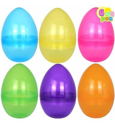 Huevos De Pascua Plasticos Para Rellenar 25x17cm X 6u Clear