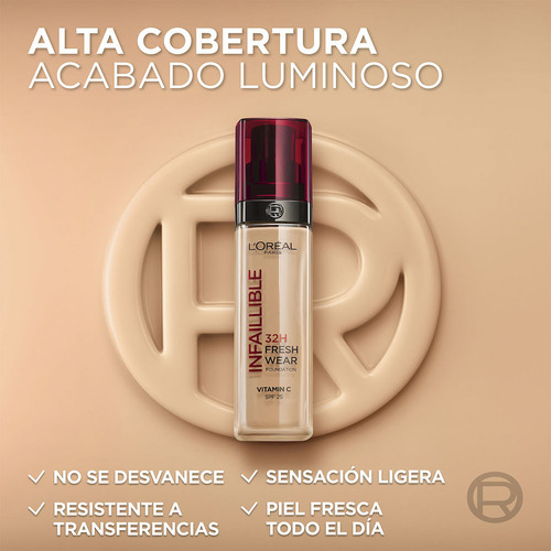 Base De Maquillaje Líquidaaltacoberturainfallible32freshwear
