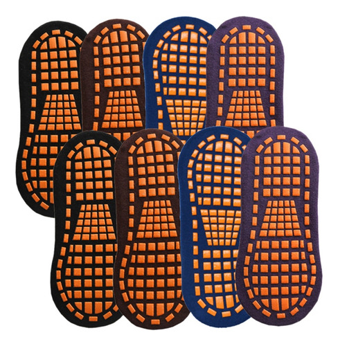 8 Pares De Calcetines Con Agarre Para Trampolín, Antidesliza