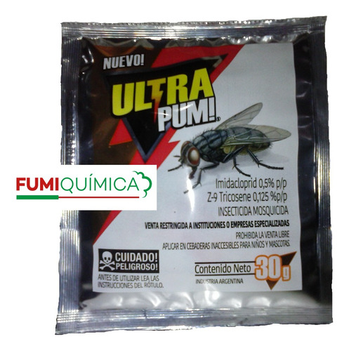 Insecticida Mosquicida Moscas Ultra Pum X 2 U Sobre X 30 G