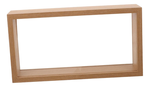 Box De Sombra 3d Marco De Imagen Madera Remográfica Marrón