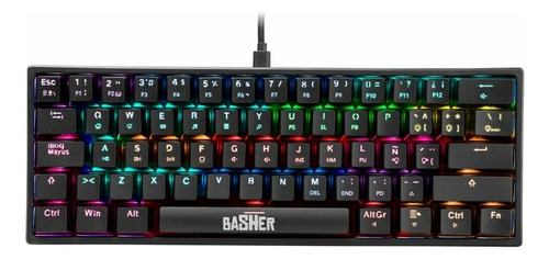 Combo Teclado Alámbrico 62 Teclas Rgb + Mouse Alámbrico