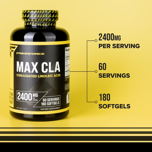 Suplemento Primaforce Cla 2400 Mg Max Cla 180 Cápsulas Bland