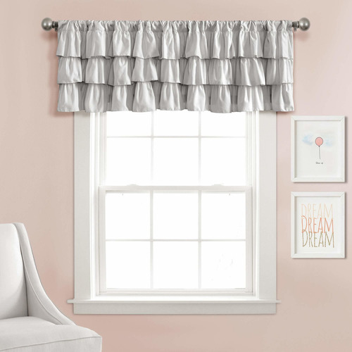   Gris Belle Valance Vintage Chic Style Single Curtain ...