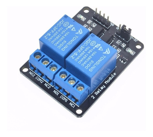 Relé 5v De 2 Canales Módulo Optoacoplador Arduino 2unds