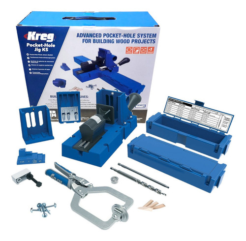 Sistema De Ensamblaje De Tornillos Ocultos Kreg K5 + Pinza