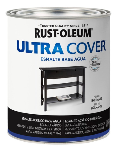 Esmalte Al Agua Ultra Cover Rust Oleum X 1 Lt. Colores