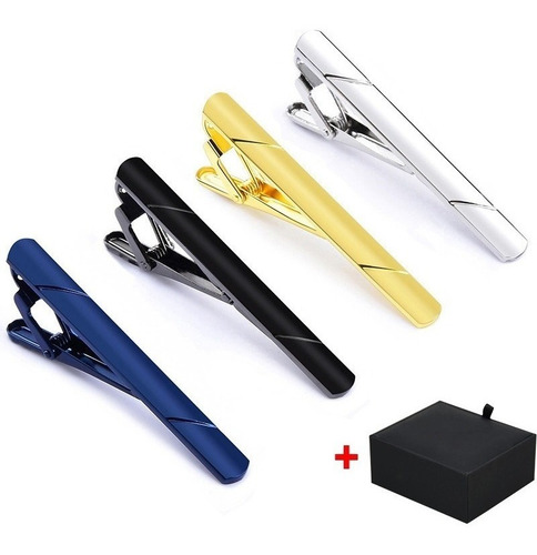 4 Pcs Empate For Hombres Tono De Oro De Metal Simple