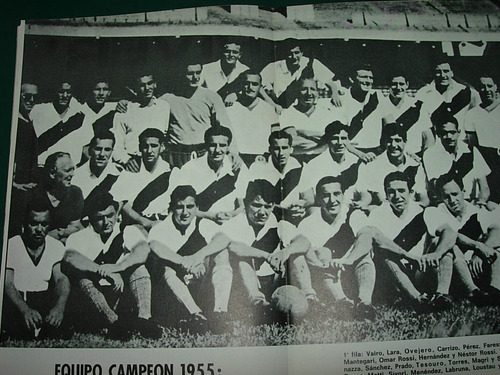 Poster Futbol River Plate Vintage Equipo Campeon 1955 Cubill