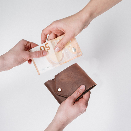 Carteira Minimalista De Couro Falso: Bolsa Porta-cartões Peq
