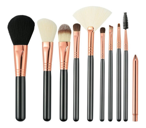 Pincel Maquillaje Profesional Cosmeticos Set Con Mango Larg