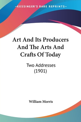 Libro Art And Its Producers And The Arts And Crafts Of To...