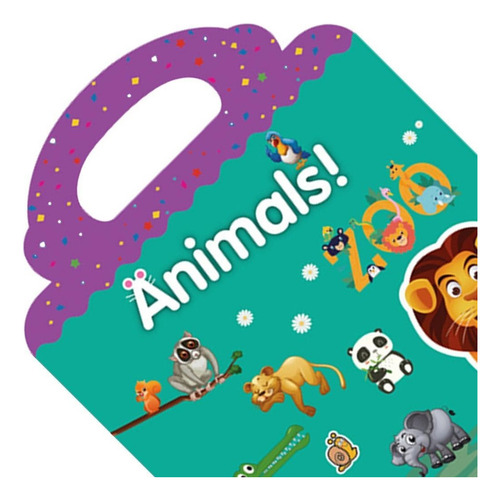 . Libros De Pegatinas De Animales Reutilizables