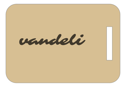 Chaveiro Vandeli Mdf C/ Argola Nome Personalizados
