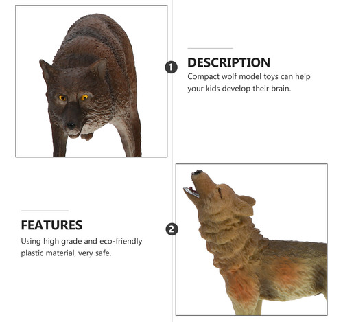 Figuras Realistas De Animales Salvajes Con Modelos De Lobos