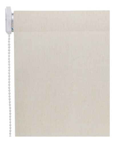 Cortina Roller Lino Translúcida 120x250 Cm Marca Volgen Color Beige