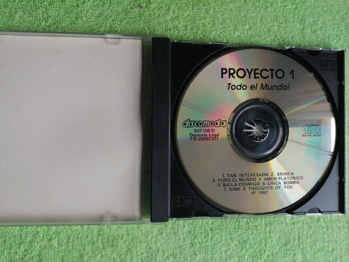 Imagen 2 de 3 de Eam Cd Proyecto Uno Todo El Mundo 1991 Album Debut + Brinca