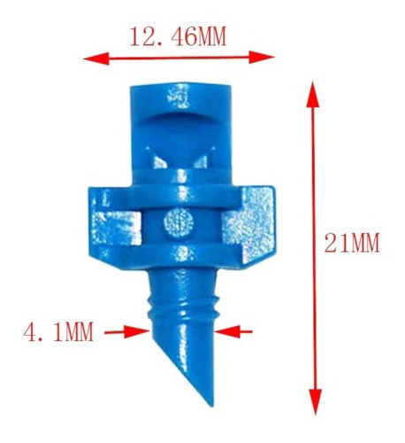 Micro Jet Riego Insertable 90° X 100u Microtubo  Turfgrass 