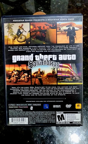 Jogo Gta Ps2 Grand Theft Auto Sanandreas Original (Usado)