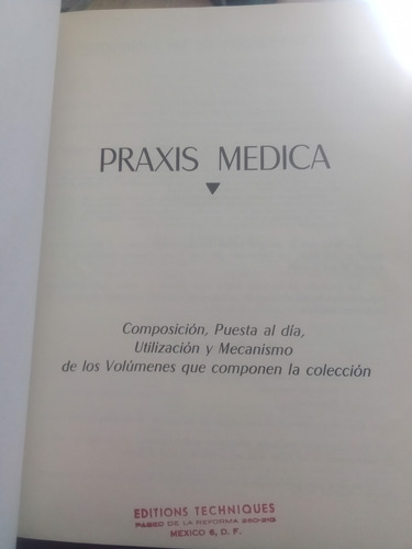 Praxis Médica 6 Tomos - Pm (Usado)